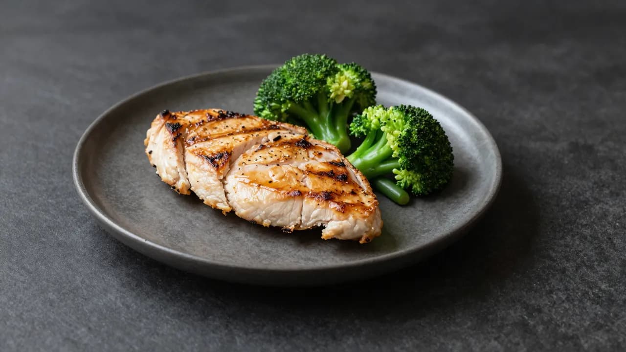 Pechuga de pollo a la parrilla con brócoli y ejotes — kit Define